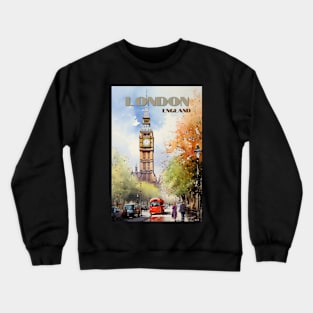 London Watercolor Crewneck Sweatshirt